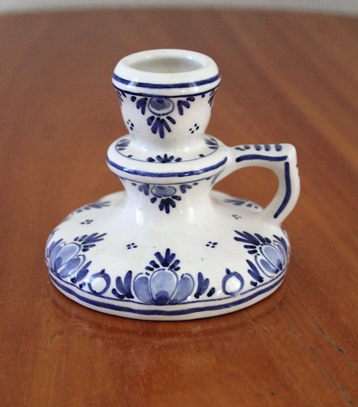 Portacandele: Vintage Delft Kerzenhalter – Usato da Locarno venduto da fripui 1