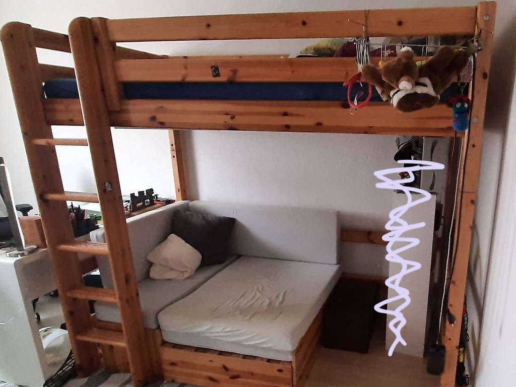 Flexa Letti: Flexa Hochbett mit Lounge /Sofabett – Usato da Au ZH venduto da ziemeli24 3