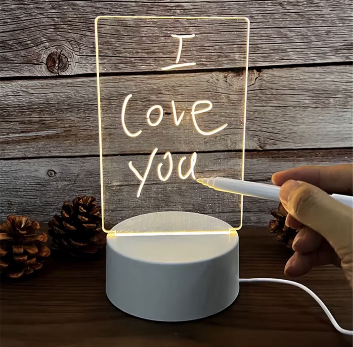 Tutte le decorazioni: Transparentes Message Board mit LED Beleuchtung – Usato da Rosshäusern venduto da maexuu