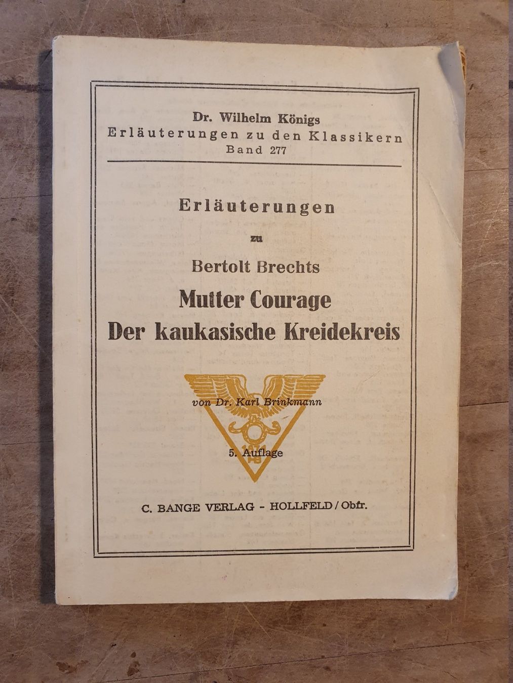 Libri: Mutter Courage - Der kaukasische Kreidekreis Berthold Brecht – Usato da Zürich venduto da loosebone
