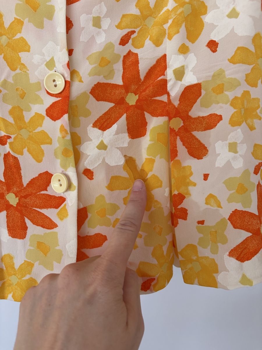 Blusen: Vintage Bluse, Seide, Blumenmuster – Gebraucht aus Zürich von Ambrette9 2