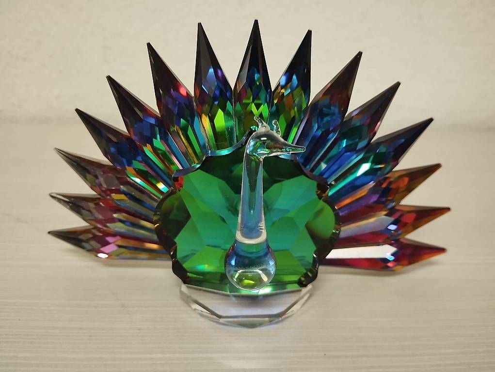 Statuette: 2 pezzi Swarovski originali  pavone e pagliaccio – Usato da Agno venduto da ant_tx57 1