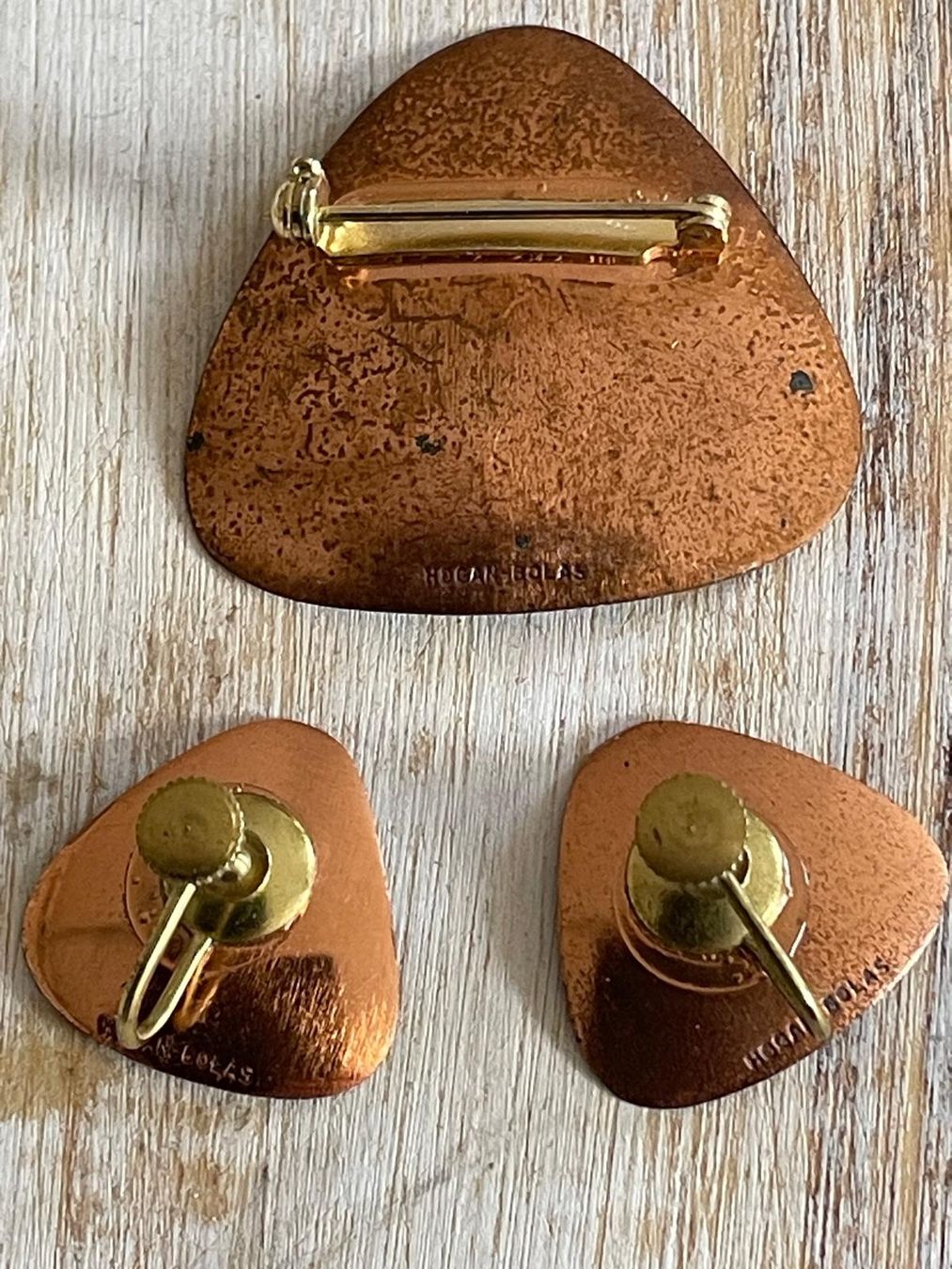Ohrringe & -stecker: Ohrringe und Brosche, 60er Jahre Set, "Hogan Bolas" – Gebraucht aus Schwerzenbach von Tamama 1