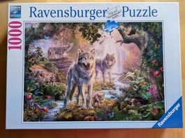 Ravensburger Puzzle 1000 Teile - Wölfe im Wald
