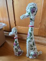 2 antike Porzellan Deko Hunde Figuren Skulptur