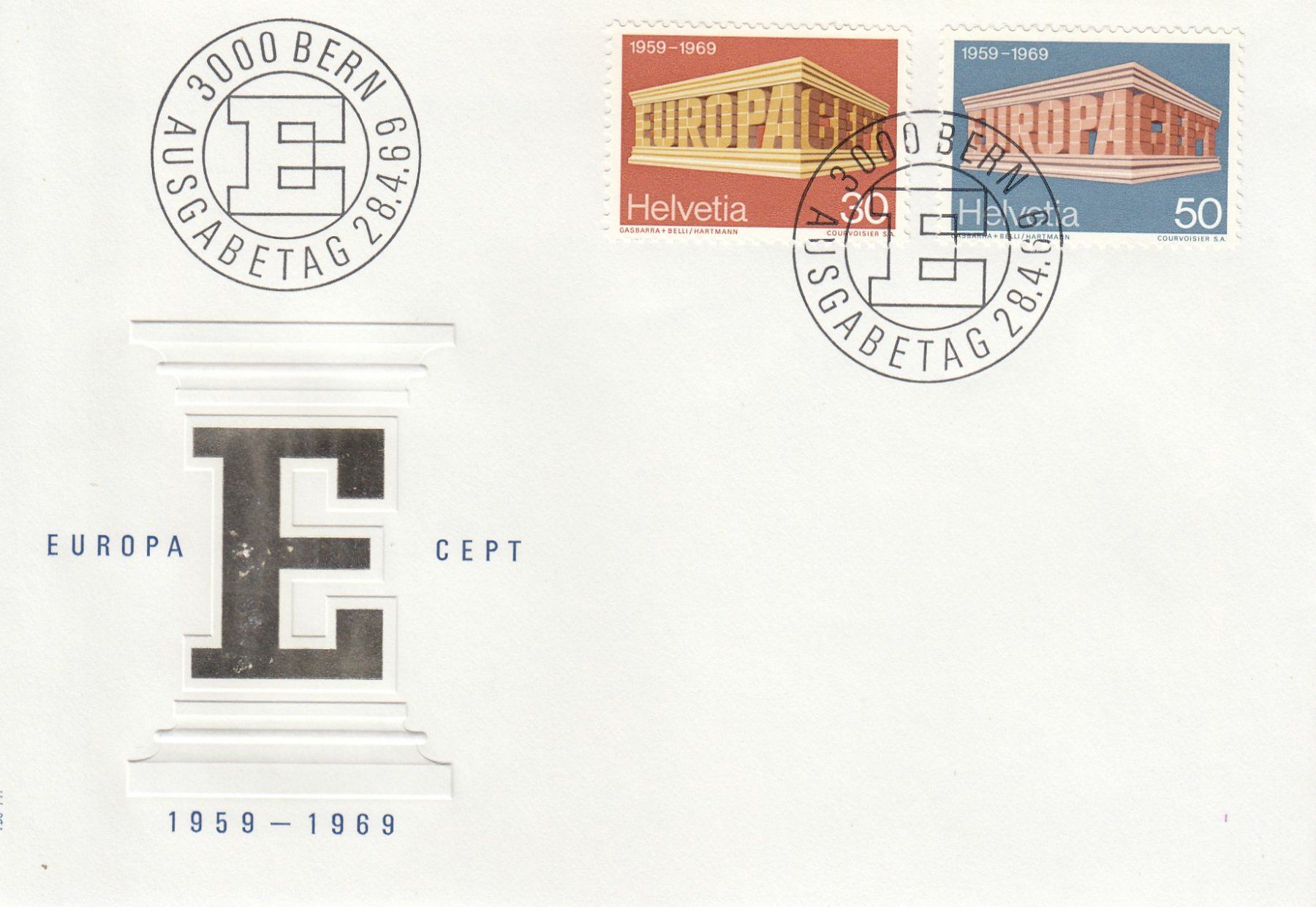 Tutti i francobolli: 1969 Europa CEPT FDC – Usato da Spreitenbach venduto da Mustang_1105
