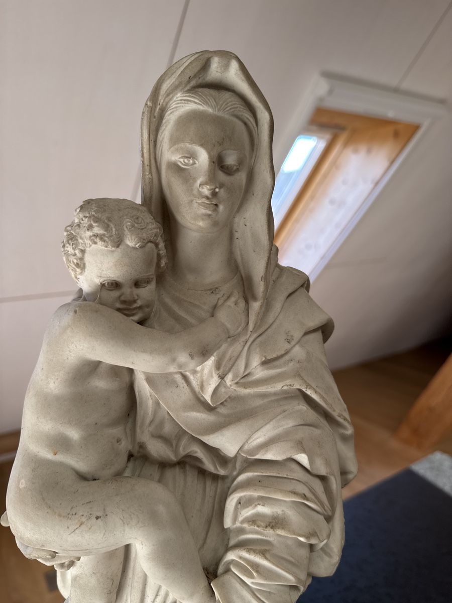 Sculture & Statue: Wunderbare Muttergottes Statue mit Kind 65 cm, 12 kg – Usato da Schmitten FR venduto da mantom 1