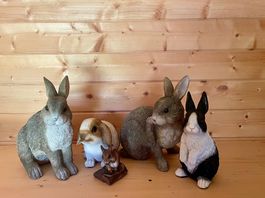 Lots de décoration de lapins pour intérieure et extérieure