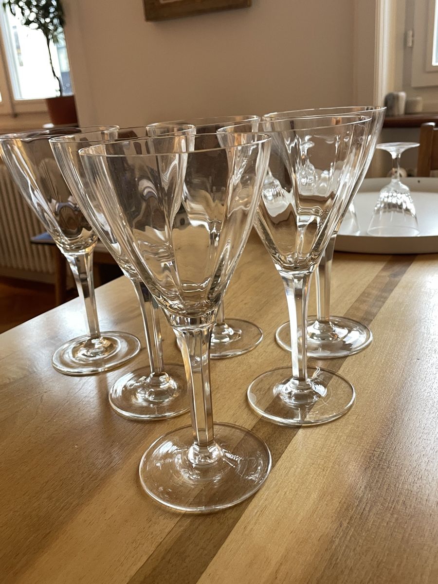 Bicchieri: 6 crystal wine glasses – Usato da Zürich venduto da FiMa02