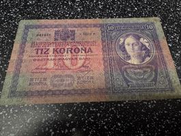 10 Kronen Geldschein Österreichisch-Ungarische Bank 1904 