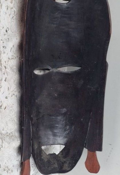 Internationale Kunst: Grosse Maske aus Afrika Holz. – Gebraucht aus Flums von Flumsantik 5
