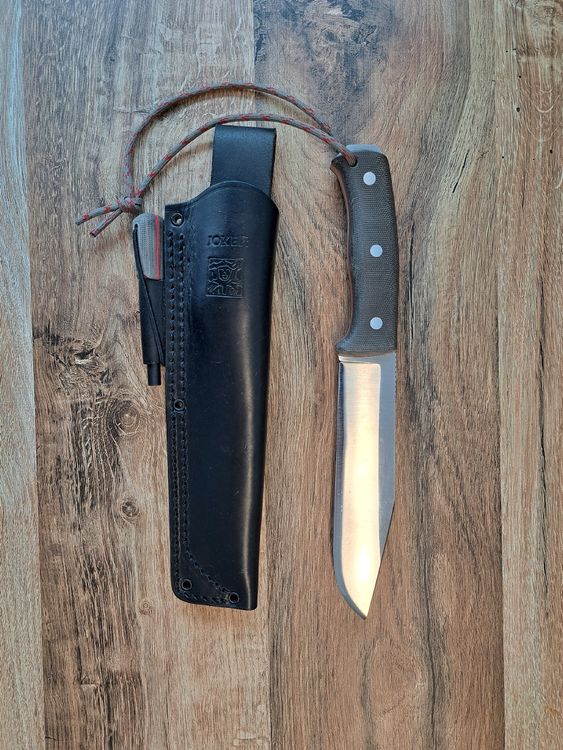 Joker Survival-Messer Nomad 6.5 – 16,5 Cm Klinge, Micarta-Griff, Mit Kydex-Scheide & Feuerstarter