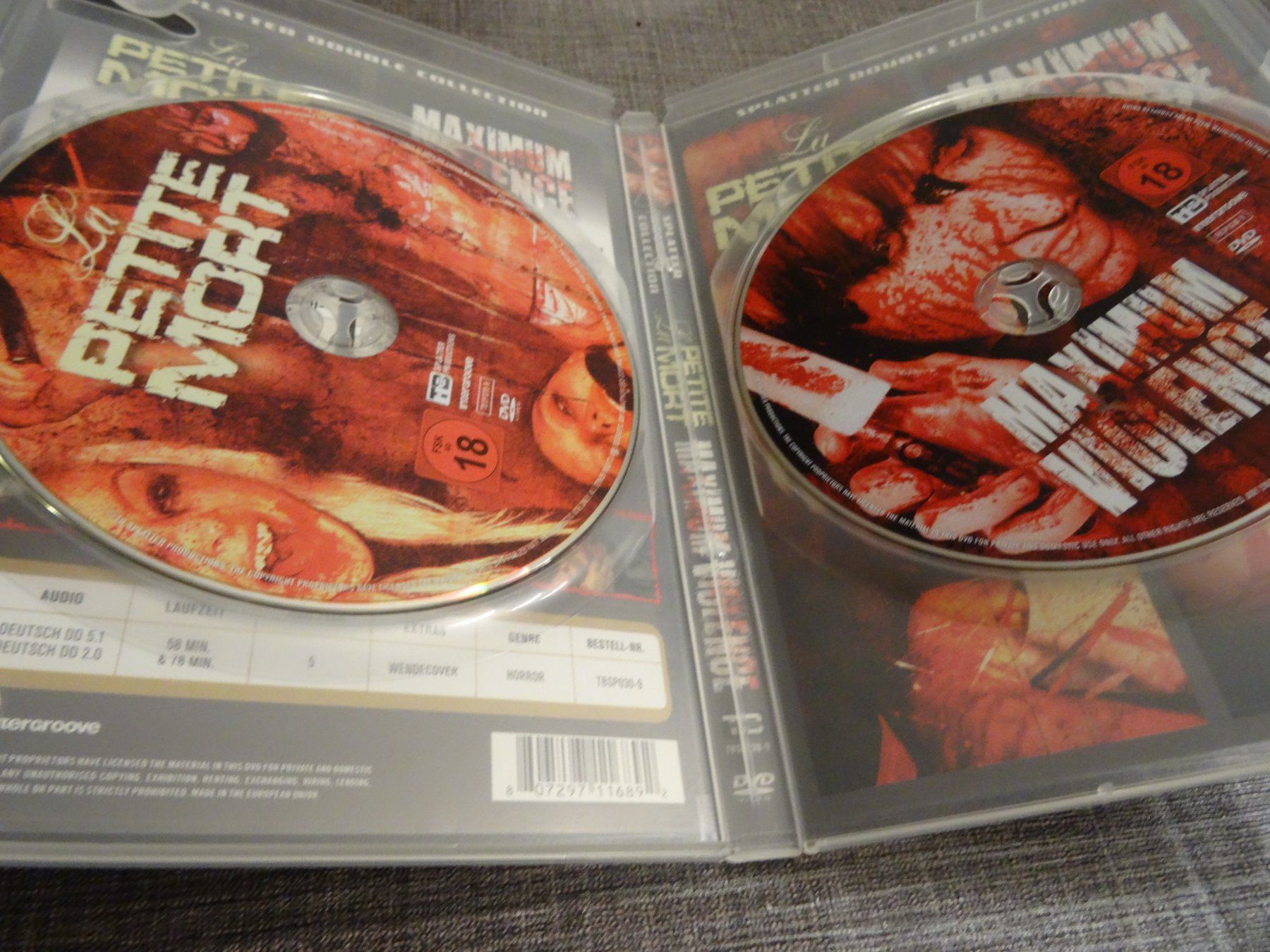 Alle DVDs: DVD Splatter Collection La Petite Mort Maximum Violence – Gebraucht aus Olten von Disc-Verkauf 1