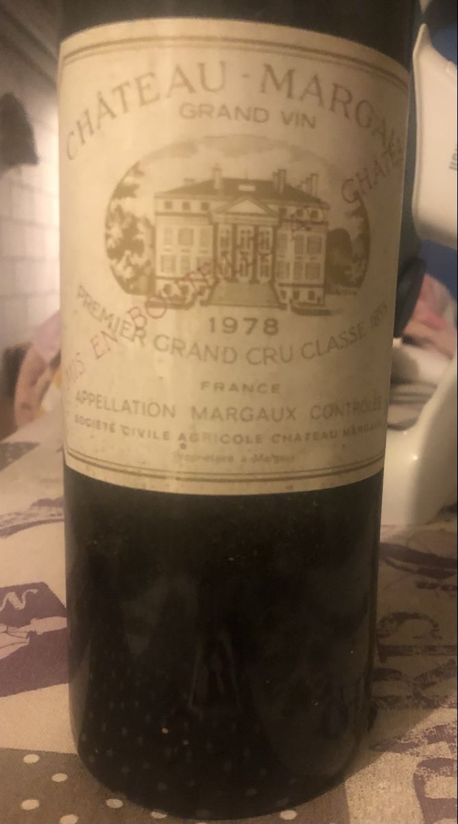 Château Margaux Wein: Chateau Margaux 1978 – Neu (gemäss Beschreibung) aus Winterthur von Bernie4711