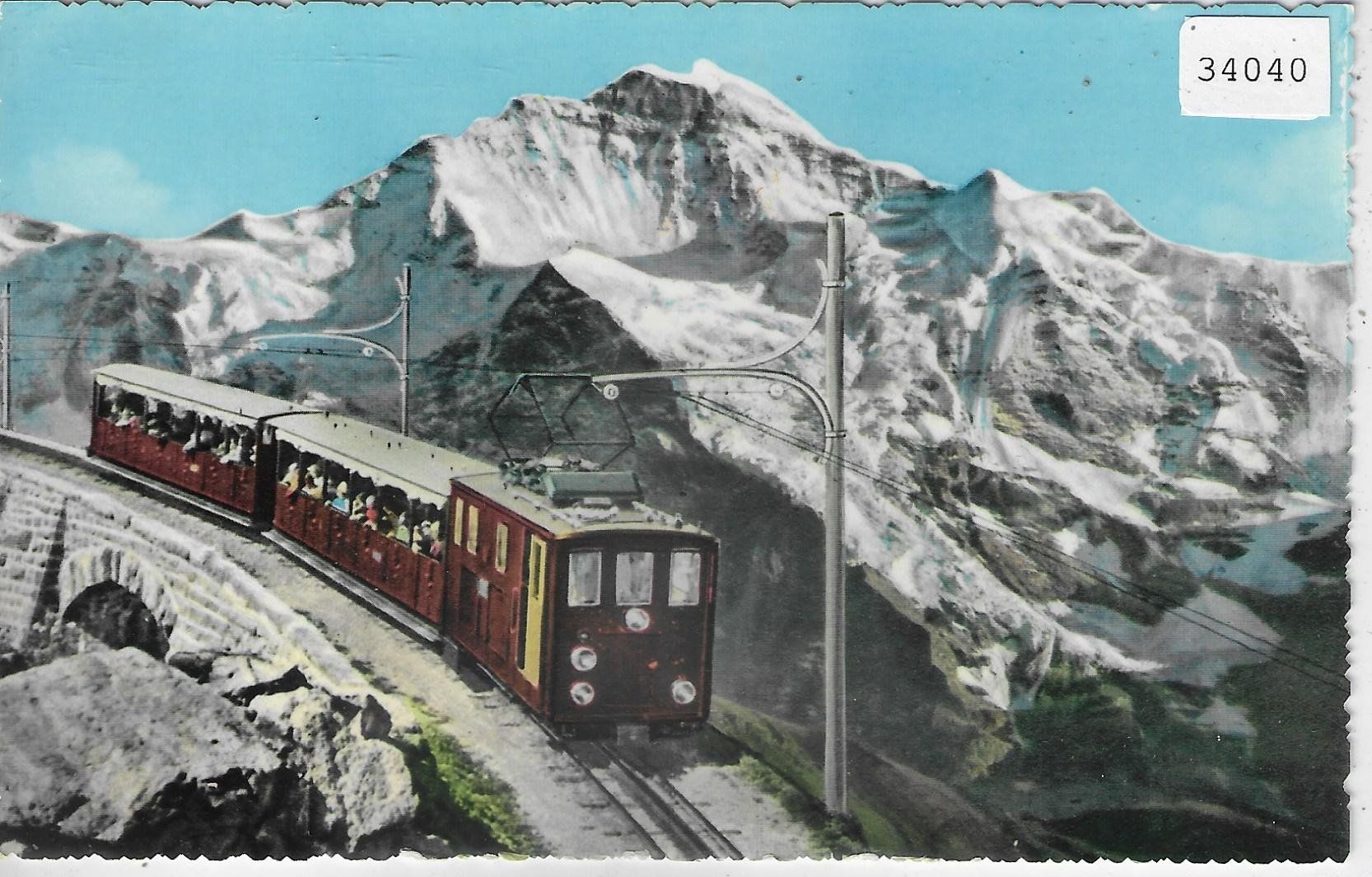 Cartoline postali: Schynige Platte - Bahn mit Jungfrau – Usato da Ettingen venduto da Kartenplanet