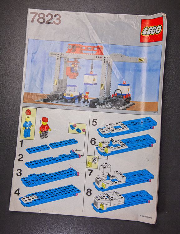 LEGO 7823 Container Crane Depot (Original aus 1986) (Gebraucht) in Berg ...
