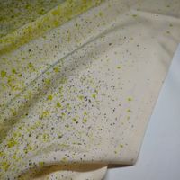 Ital. Designer Baumwolle Seide 2.05x1.40m ivory & paint