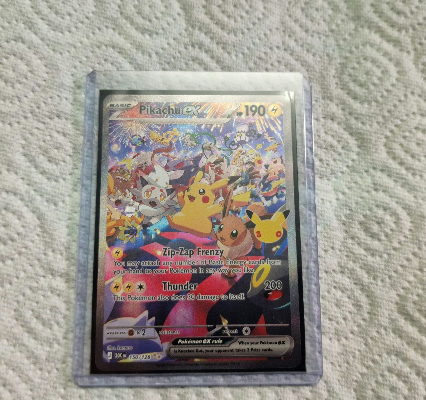 Pokémon Carte collezionabili: Pikachu EX 150/128 EN ab 1.- – Nuovo (secondo la descrizione) da amriswil venduto da 3dworldswiss