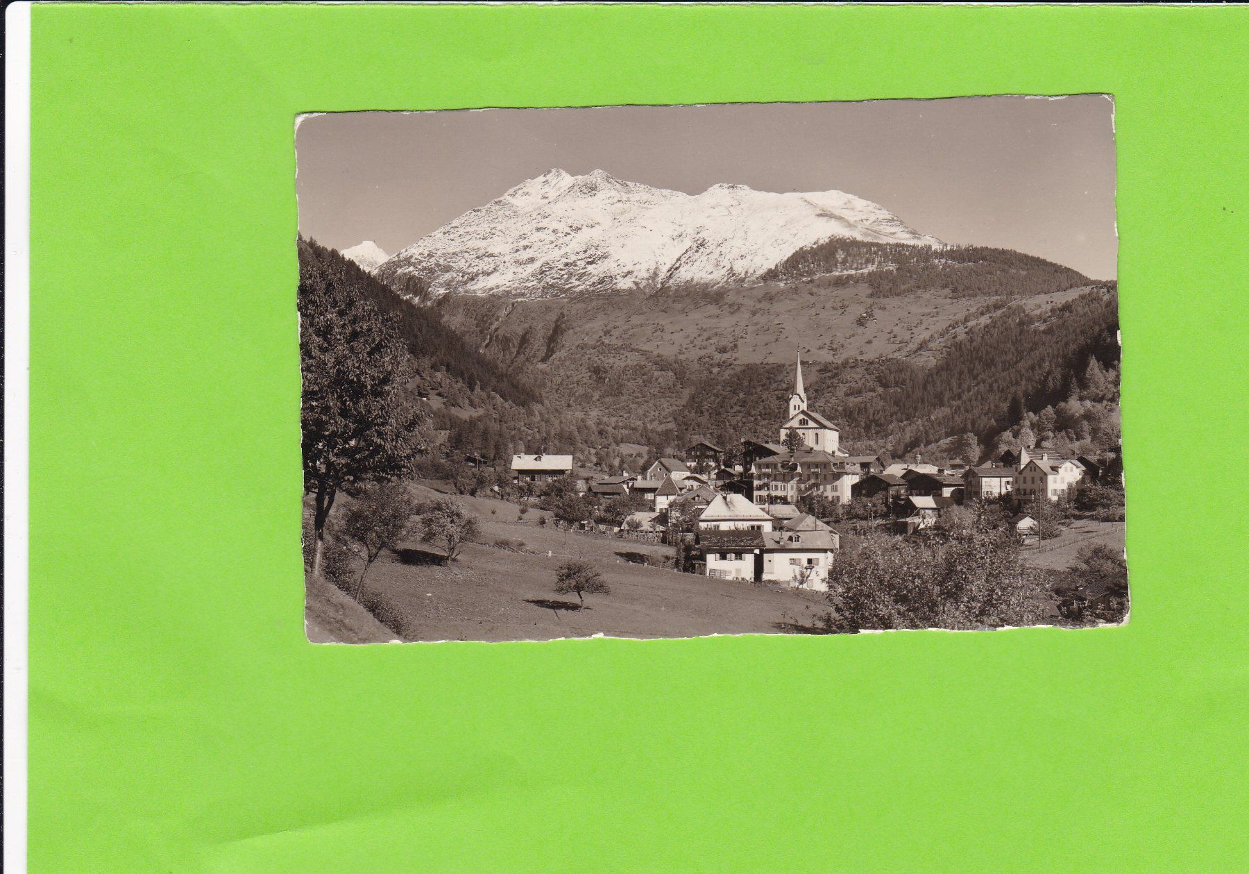 Cartoline postali: Fiesch g. Finsteraar, Rothorn--E. Gyger – Usato da St. Peterzell venduto da neckertal