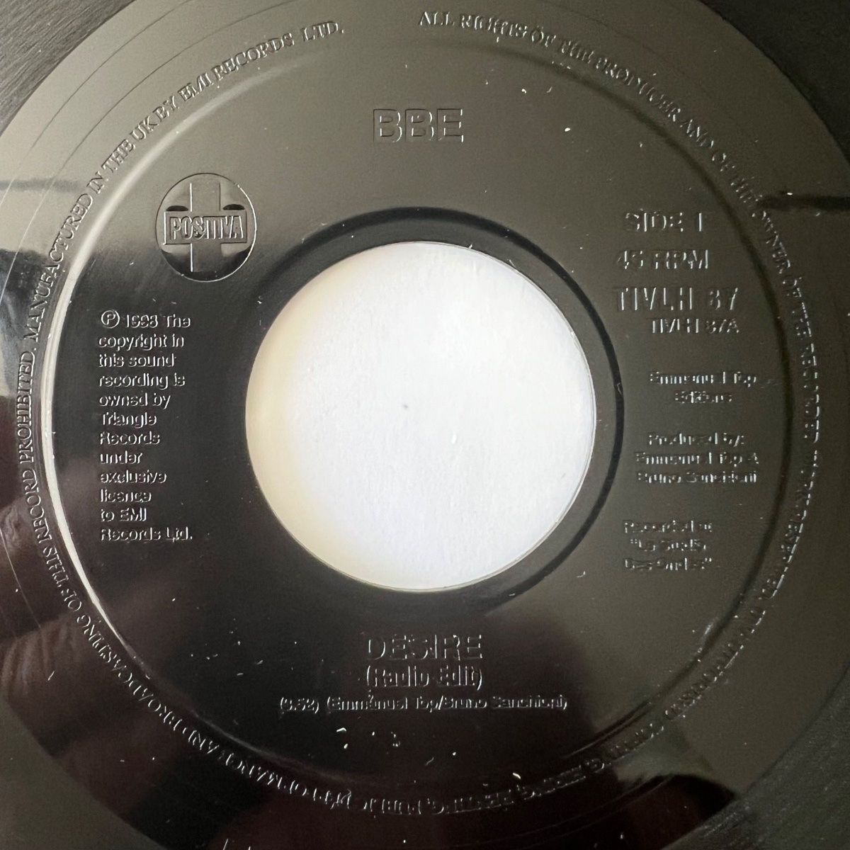 Dischi in vinile: BBE - Desire / 1. UK-Press. 1998 - Juke Box Edition - TOP – Usato da Gais venduto da soundcave57