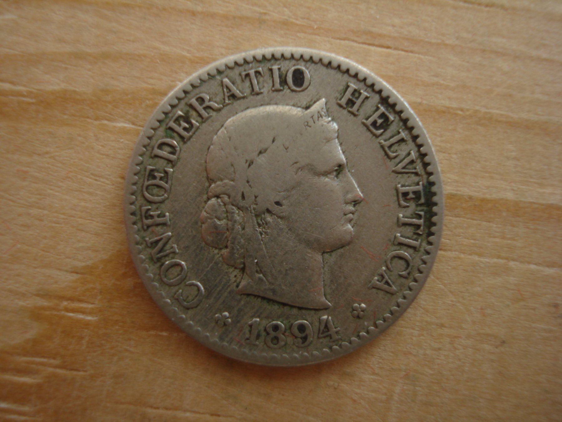 Tutti le monete: (S1) 5 Rappen 1894 – Usato da Erlach venduto da Net-Coins