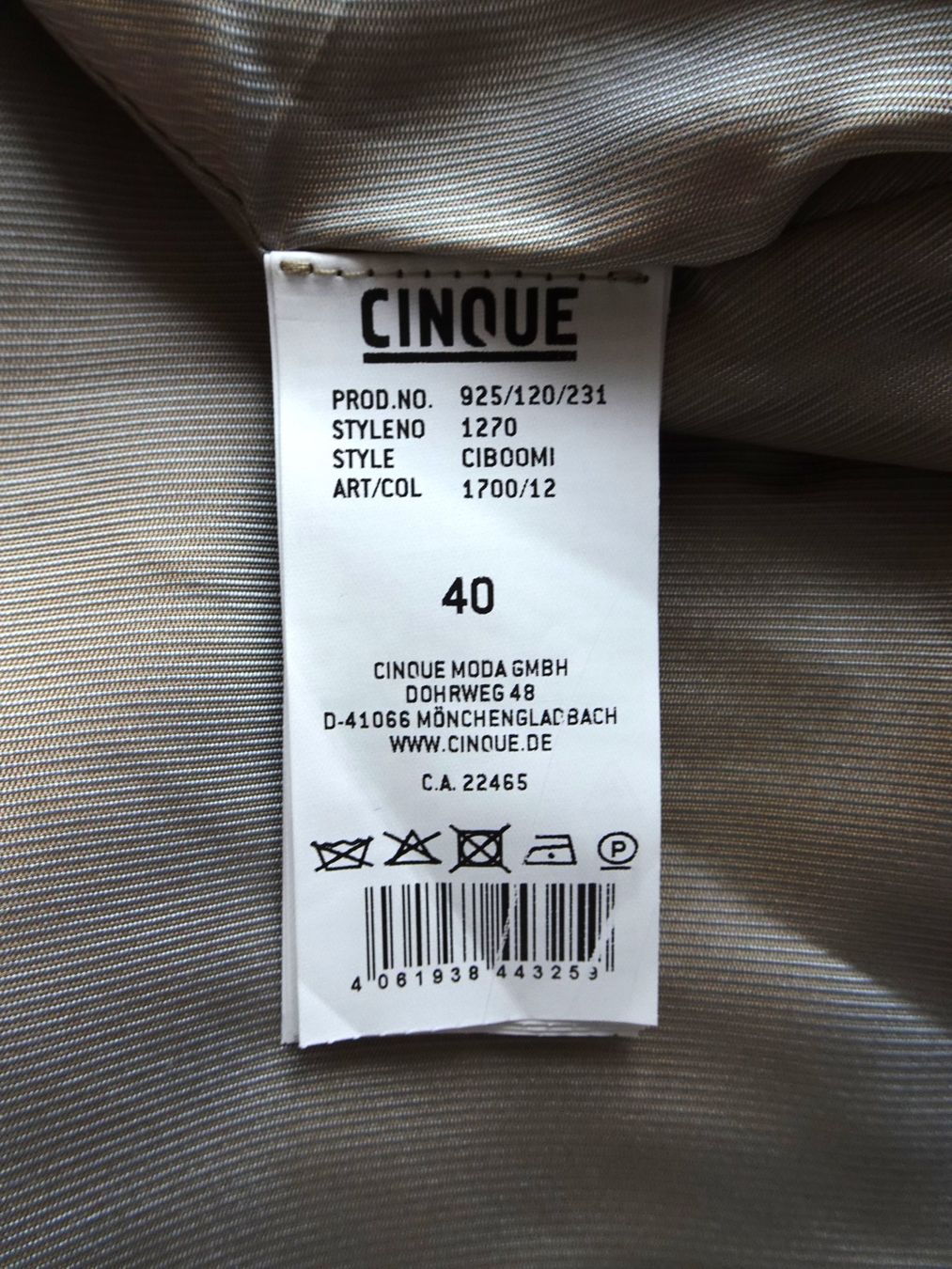Cinque Vestes: Blazer Cinque beige Gr 40 klassisch – D'occasion à Winterthur par blumeblau77 6