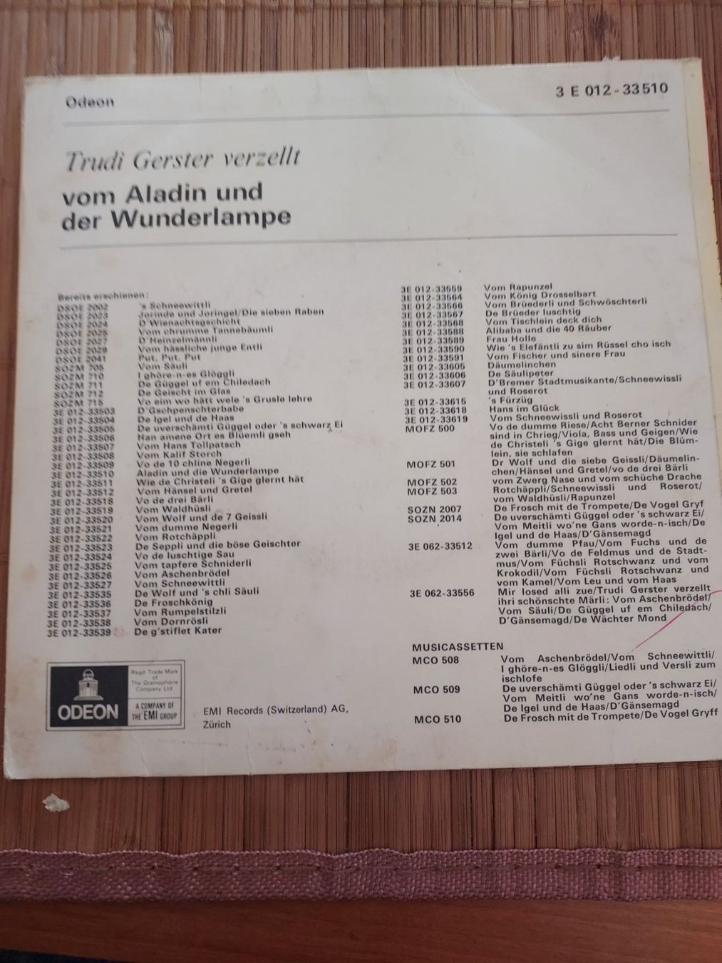 Dischi in vinile: Aladin und die Wunderlampe – Usato da Dübendorf venduto da Seth2167 1