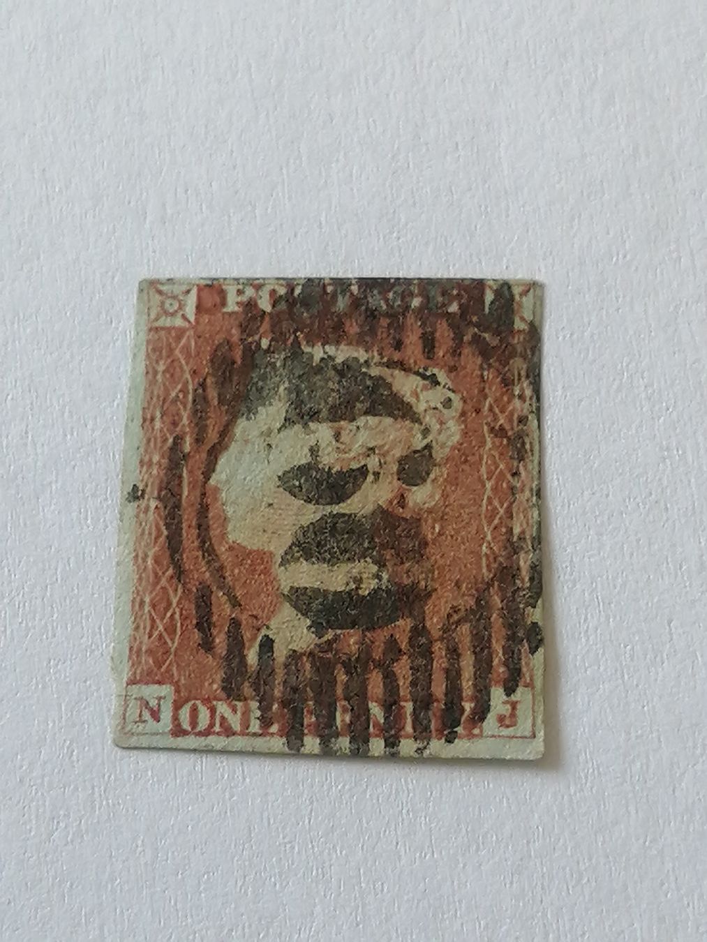 Alle Briefmarken: One Penny Red 1846 – Gebraucht aus Happerswil von tschergi