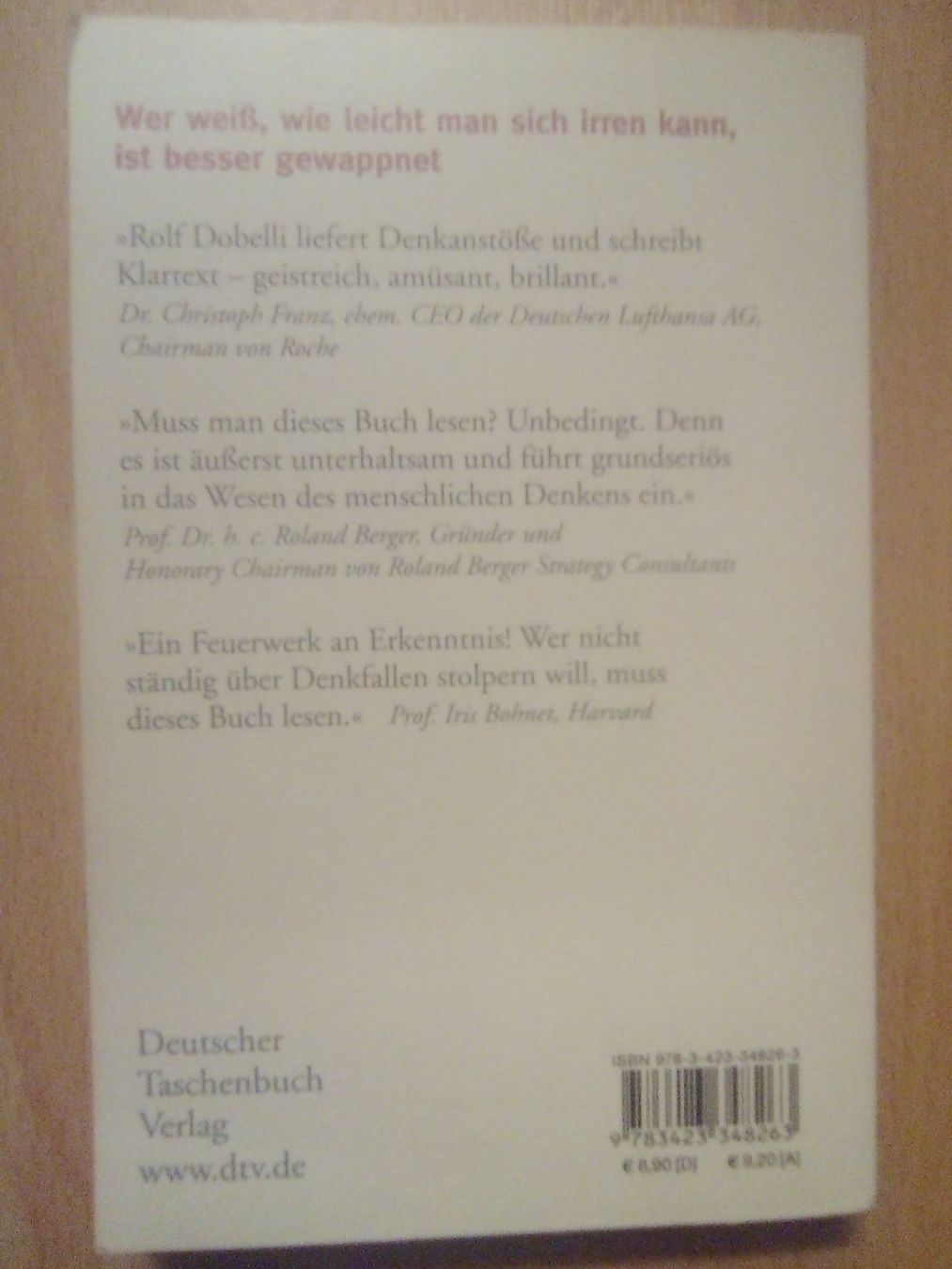 Bücher: Die Kunst des klaren Denkens – Gebraucht aus Winterthur von Colonica 1
