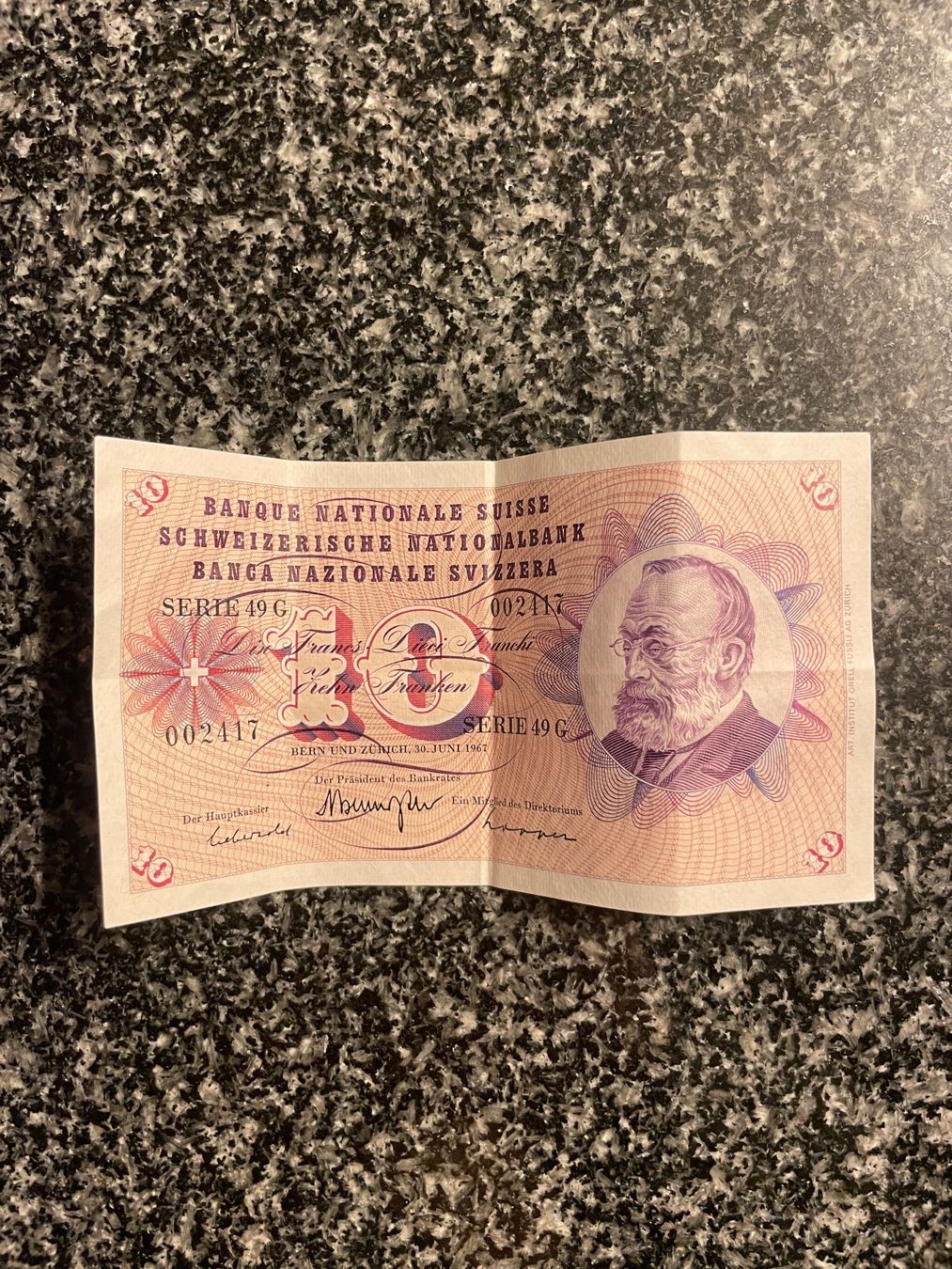 Banconote: Schweizer Banknote Serie 5 – Usato da Bern venduto da Zentro