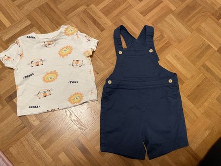 Combinaison courte et T-shirt MANOR, 80/12M