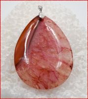 ♛ Achat Druzy tropfen Anhänger 925 Silber