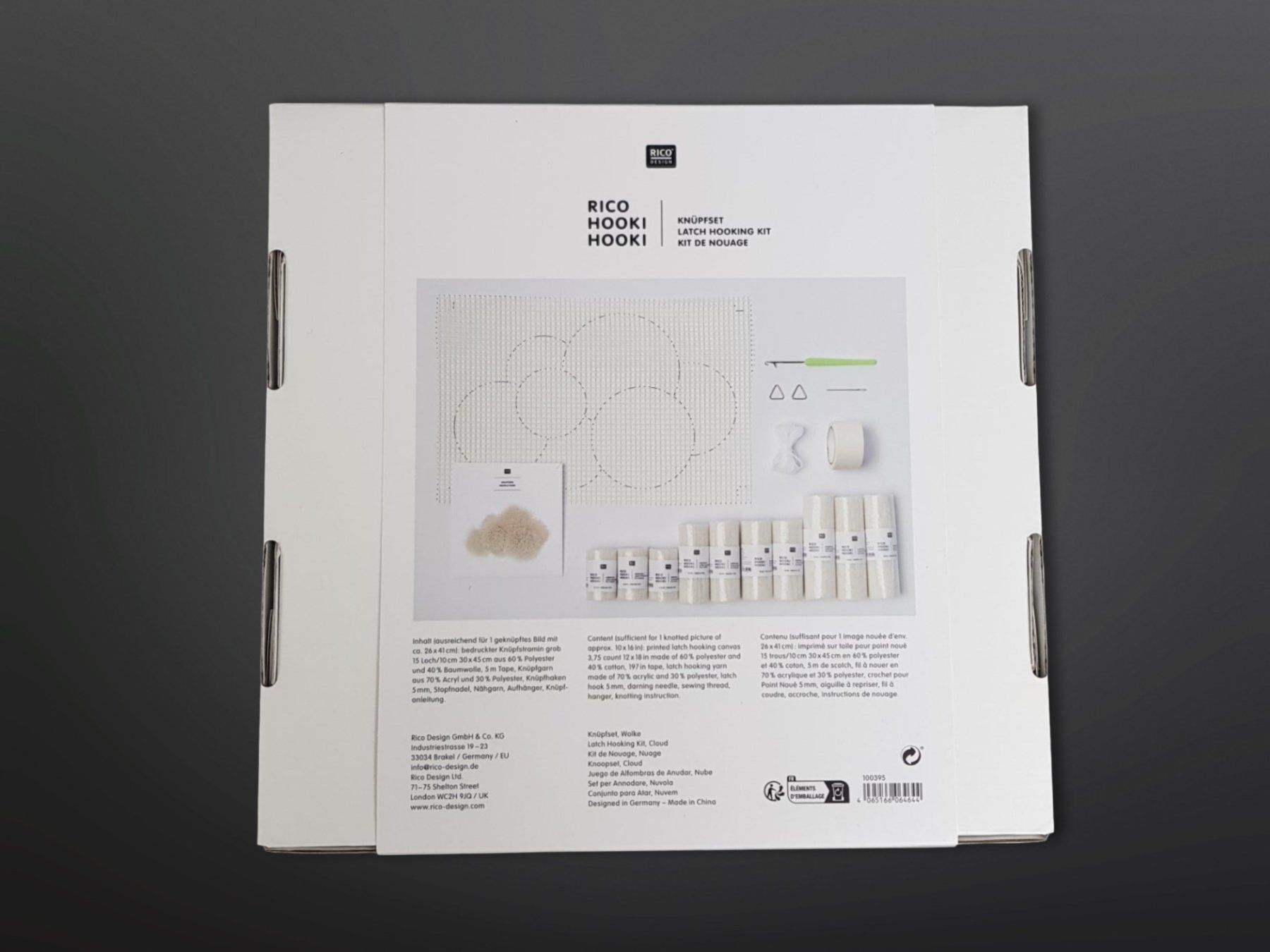 Kit bricolage: RICO Knüpfset Wolke – Nuovo (secondo la descrizione) da Suhr venduto da Restwert_Suhr 2