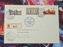 CL31 Enveloppe + Timbre Suisse 1943