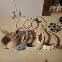 8 edle Haarreifen – 4x ungetragen, 4x einmal getragen