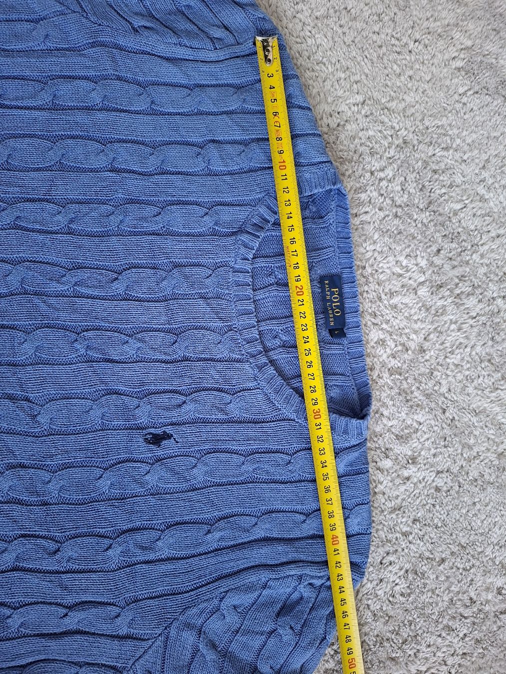 Ralph Lauren Maglioni & Felpe: Pull Ralph Lauren bleu maille torsadée taille L  – Usato da Renens VD venduto da ser_j2fn 2