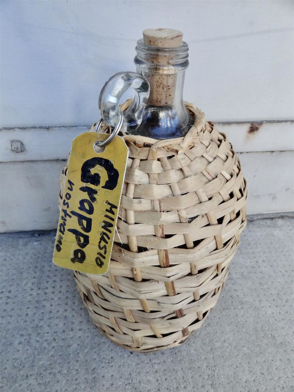Bottiglie: alte Korbflasche – Usato da Kerzers venduto da Flaschenposten 9