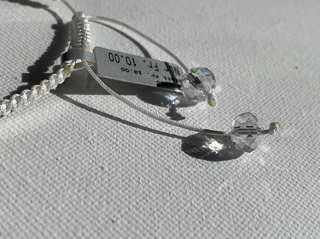 Bracciali & Braccialetti: Stoff Armband mit zirkonia – Nuovo e nell'imballaggio originale da Herisau venduto da Ciaoschein 1