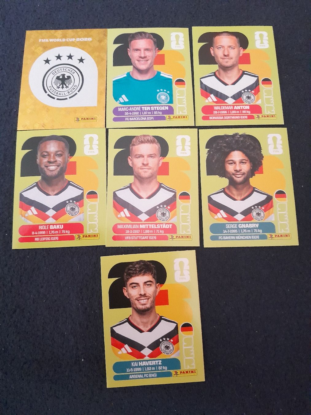 Panini Carte collezionabili: 7×GER Panini 2026 lot – Nuovo (secondo la descrizione) da oekingen venduto da beauty1964