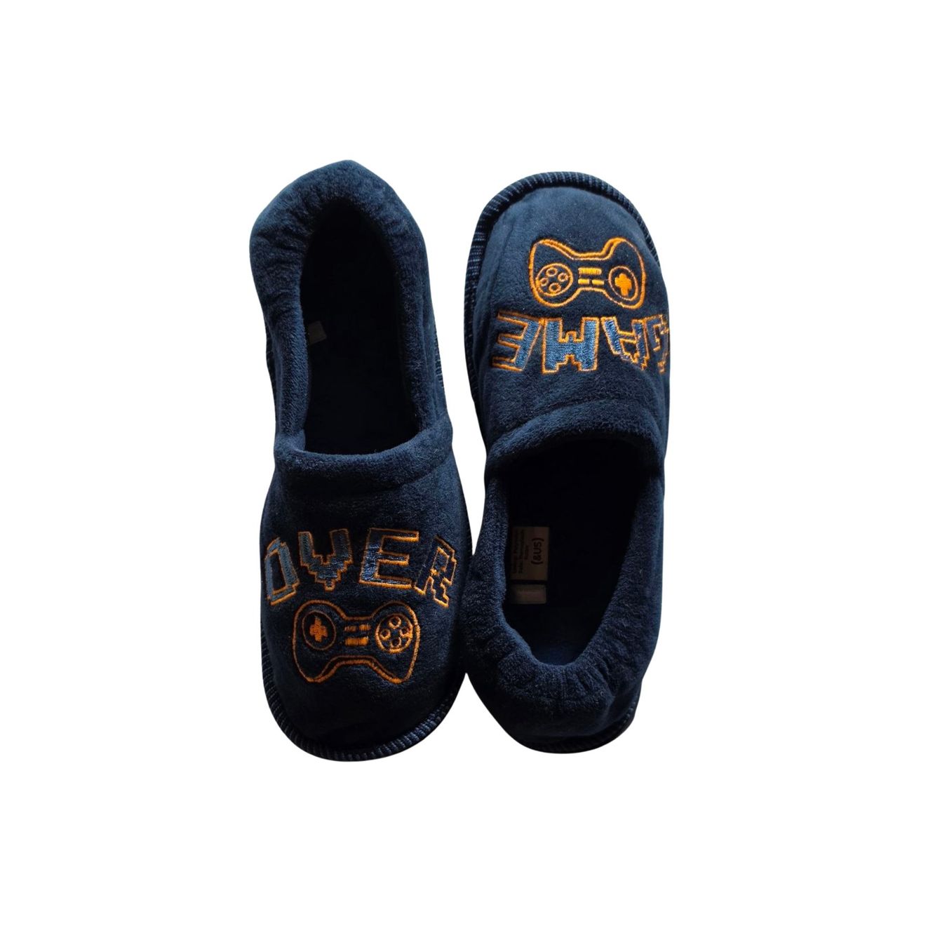 Scarpe per ragazzi: Kinder Pantoffeln Dunkelblau Grösse 38 "Game Over" – Usato da Meiringen venduto da Sell-My-Things 5