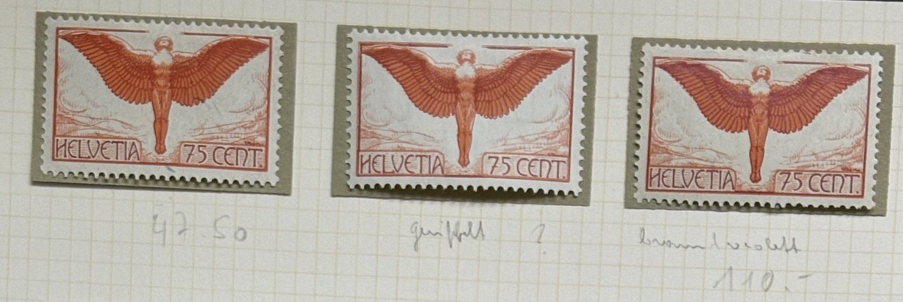 Tutti i francobolli: FLUGPOST BRIEFMARKEN – Usato da Ostermundigen venduto da Heavenmaus75 1