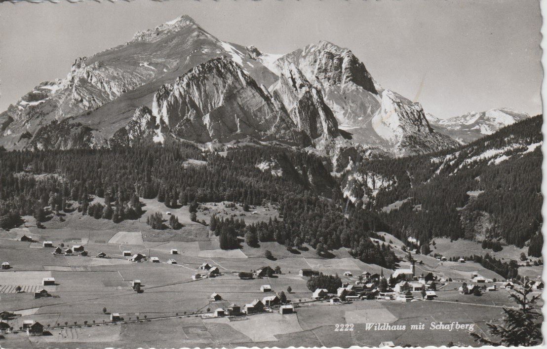 Cartoline postali: AB 177 Wildhaus mit Schafberg, 1955 – Nuovo (secondo la descrizione) da Freienbach venduto da Bhaltis