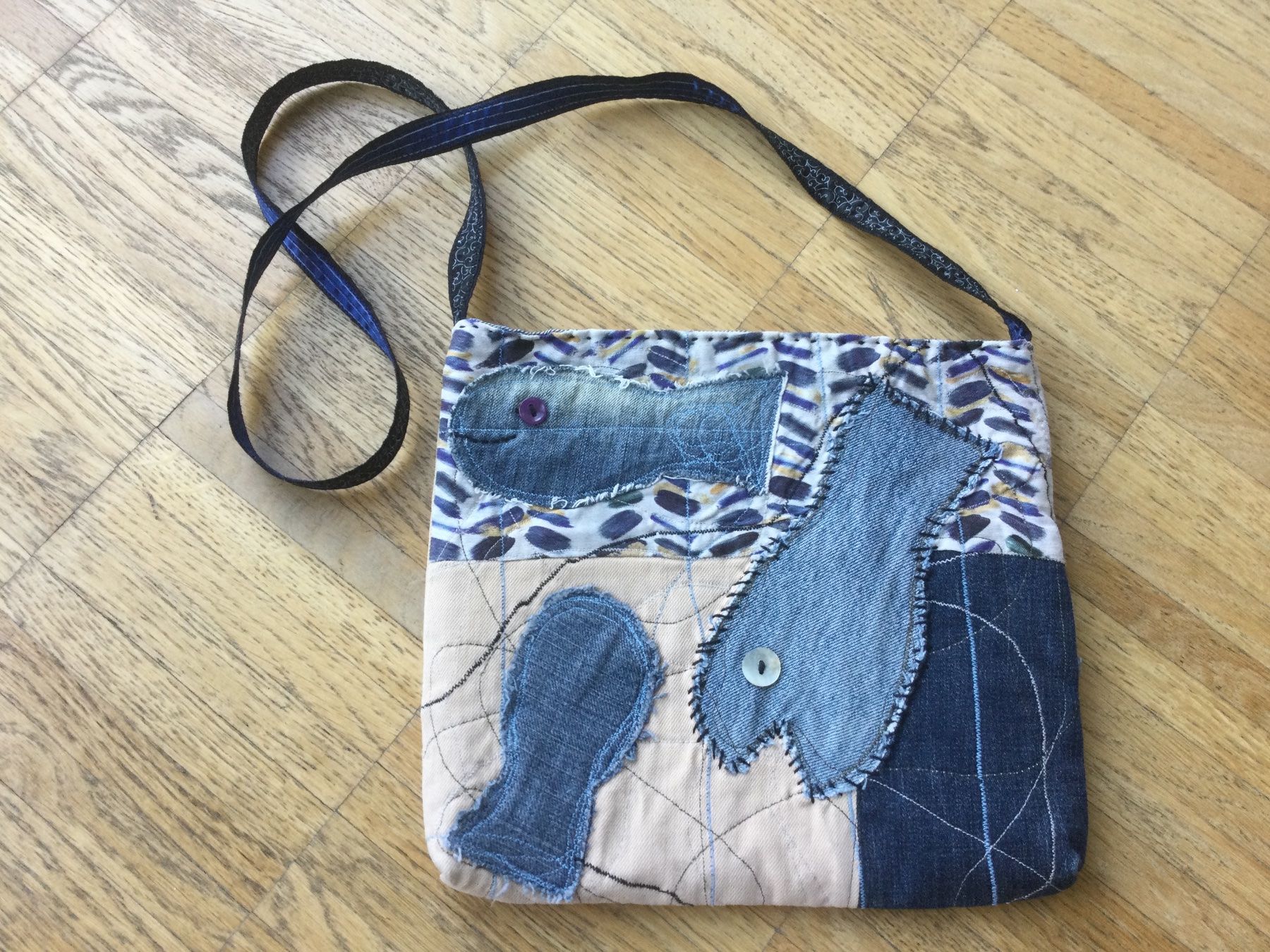 Borse: Schultertasche Fische Hand-made – Usato da Zürich venduto da ShadowVorlon 1