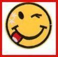 Badge Aufnäher Smiley Emoji Zigarette Marlboro Camel raucehn