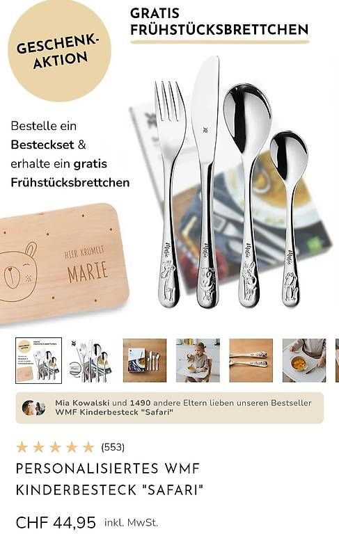 Bestecksets: WMF Kinderbsteck – Neu und originalverpackt aus Chur von jon_hd6n 2