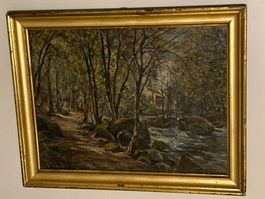 Carl Keiser Herbst (1858-1940) Landschaftsgemälde signiert