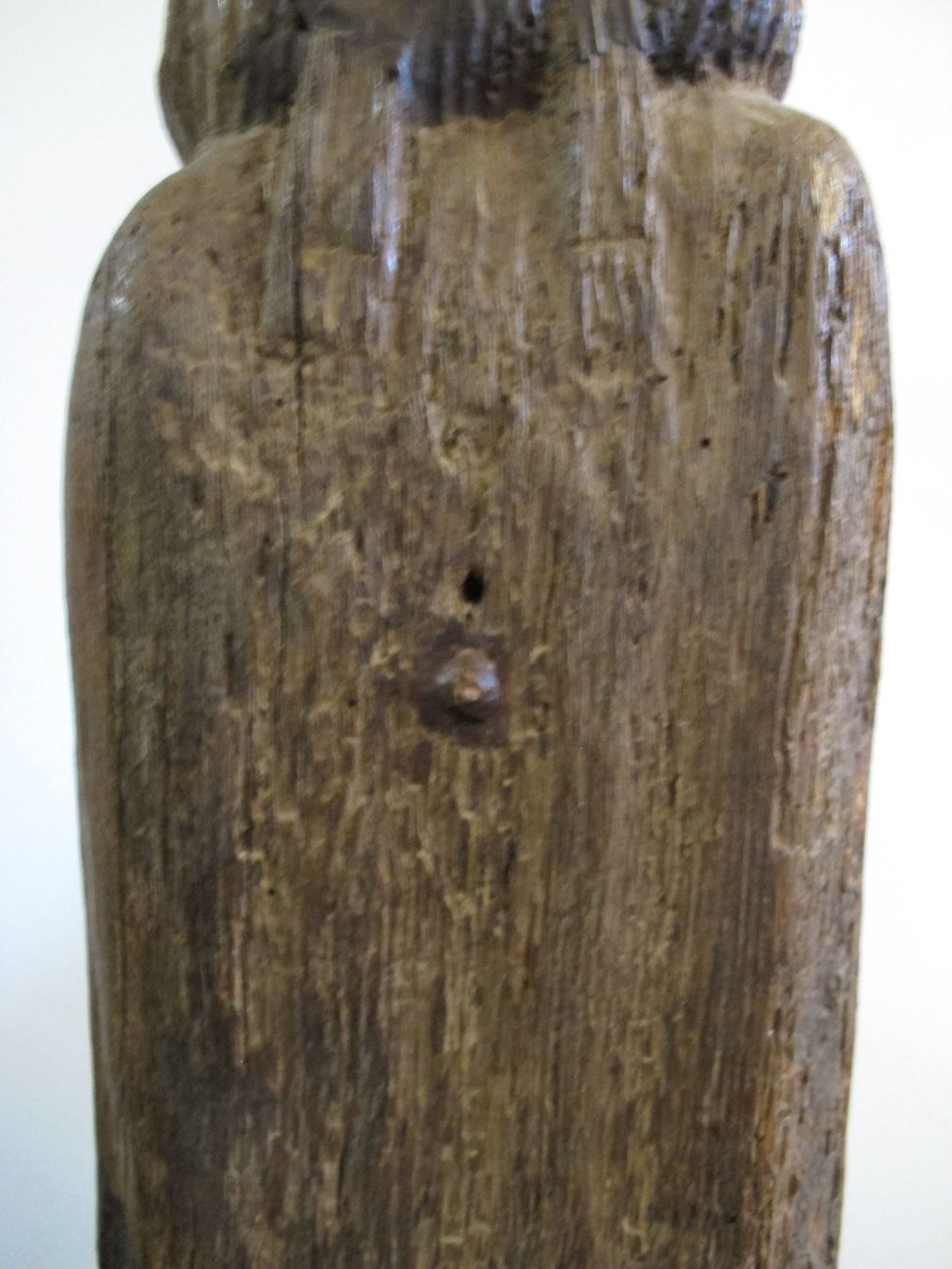 Statuette: heiliger St. Patrick gotische Eichenholz Figur Mitelalter – Usato da Wädenswil venduto da Turusukko 5