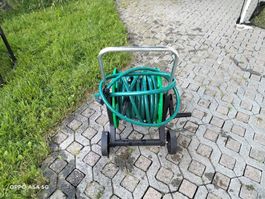 Wasser-Schlauchrolle mit ca. 15m Schlauch 
