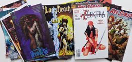SEXY BAD GIRL LOT 25 COMIC RED SONJA VEROTIKA ELEKTRA & MORE