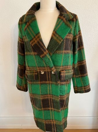 SOPHYLINE Paris Damen Mantel in Gr. S, Grün/Braun, NEU